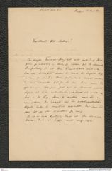Nachlass Franz Steindachner, Brief von Leuntag an Franz Steindachner (06.05.1884), Inv.Nr. 300.02, Seite 1
